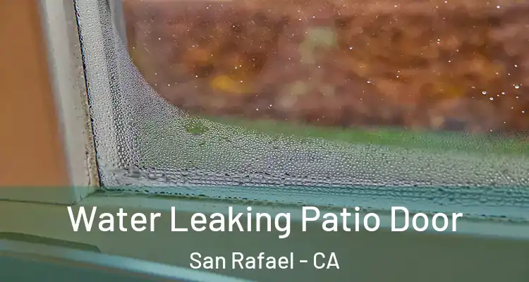 Water Leaking Patio Door San Rafael - CA